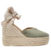 Еспадрили Manebi Hamptons Heart-Shaped Wedge Espadrilles W 0.1 WH Зелен цвят на ниска цена