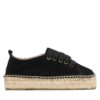 Еспадрили Manebi Lace-Up Espadrilles K 1.0 E0 Черен цвят на ниска цена