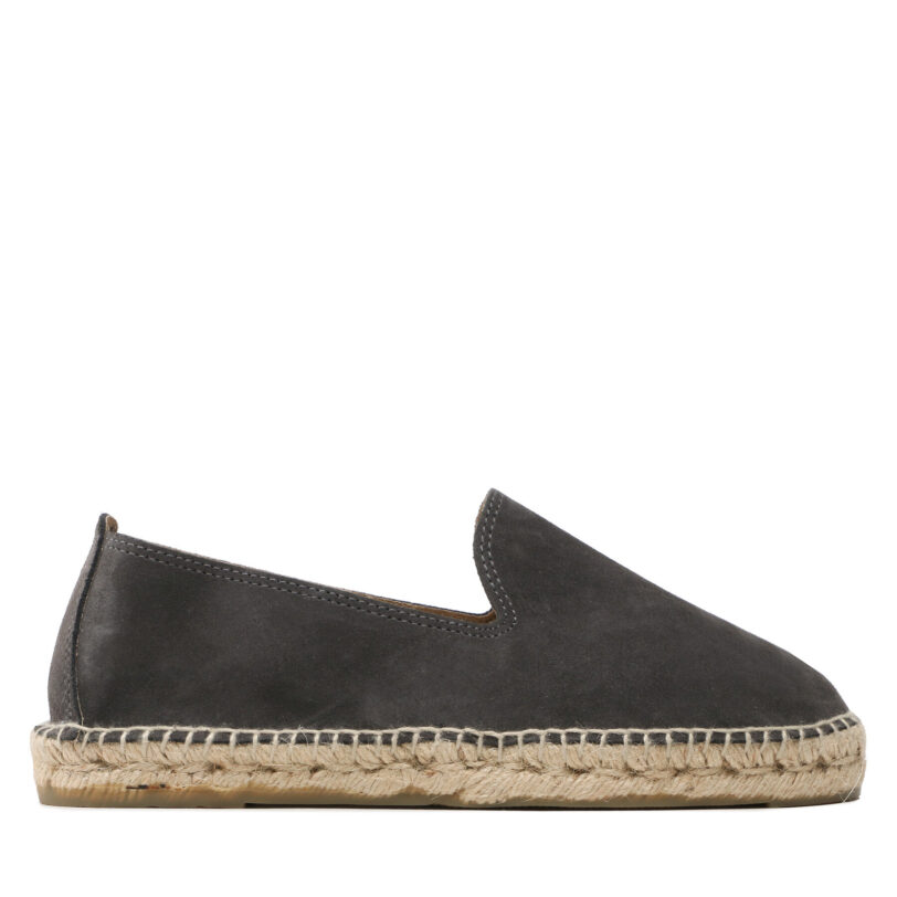 Еспадрили Manebi Suede Flat Espadrilles W 1.0 C0 Сив цвят на ниска цена
