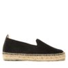 Еспадрили Manebi Suede Flat Espadrilles Черен цвят на ниска цена