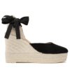 Еспадрили Manebi Wedge Espadrilles K 1.0 WV Черен цвят на ниска цена