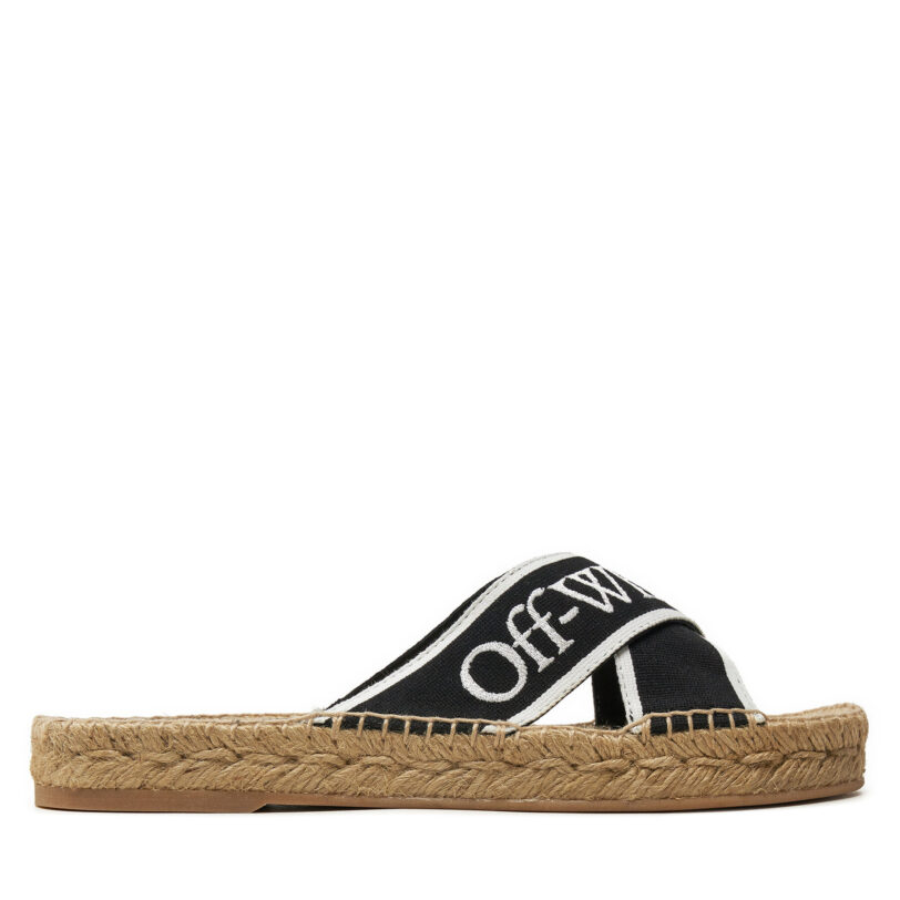 Еспадрили Off-White OWIB012S23FAB0011001 Черен цвят на ниска цена