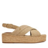 Еспадрили Tommy Hilfiger Denim Espadrille Platform Sandal FW0FW08669 Бежов цвят на ниска цена