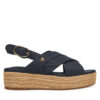 Еспадрили Tommy Hilfiger Denim Espadrille Platform Sandal FW0FW08669 Тъмносин цвят на ниска цена