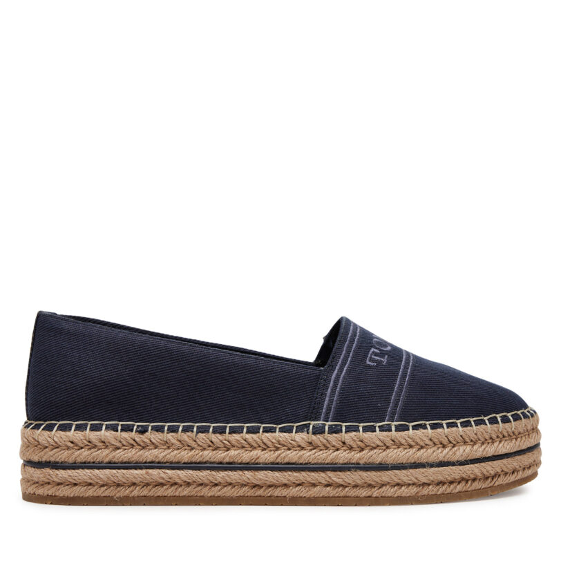 Еспадрили Tommy Hilfiger Denim Platform Espadrille FW0FW08543 Тъмносин цвят на ниска цена