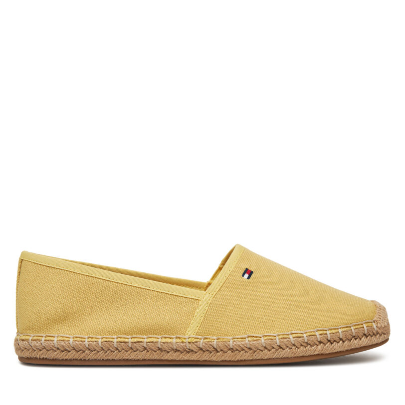 Еспадрили Tommy Hilfiger Flag Canvas Espadrille FW0FW08541 Жълт цвят на ниска цена