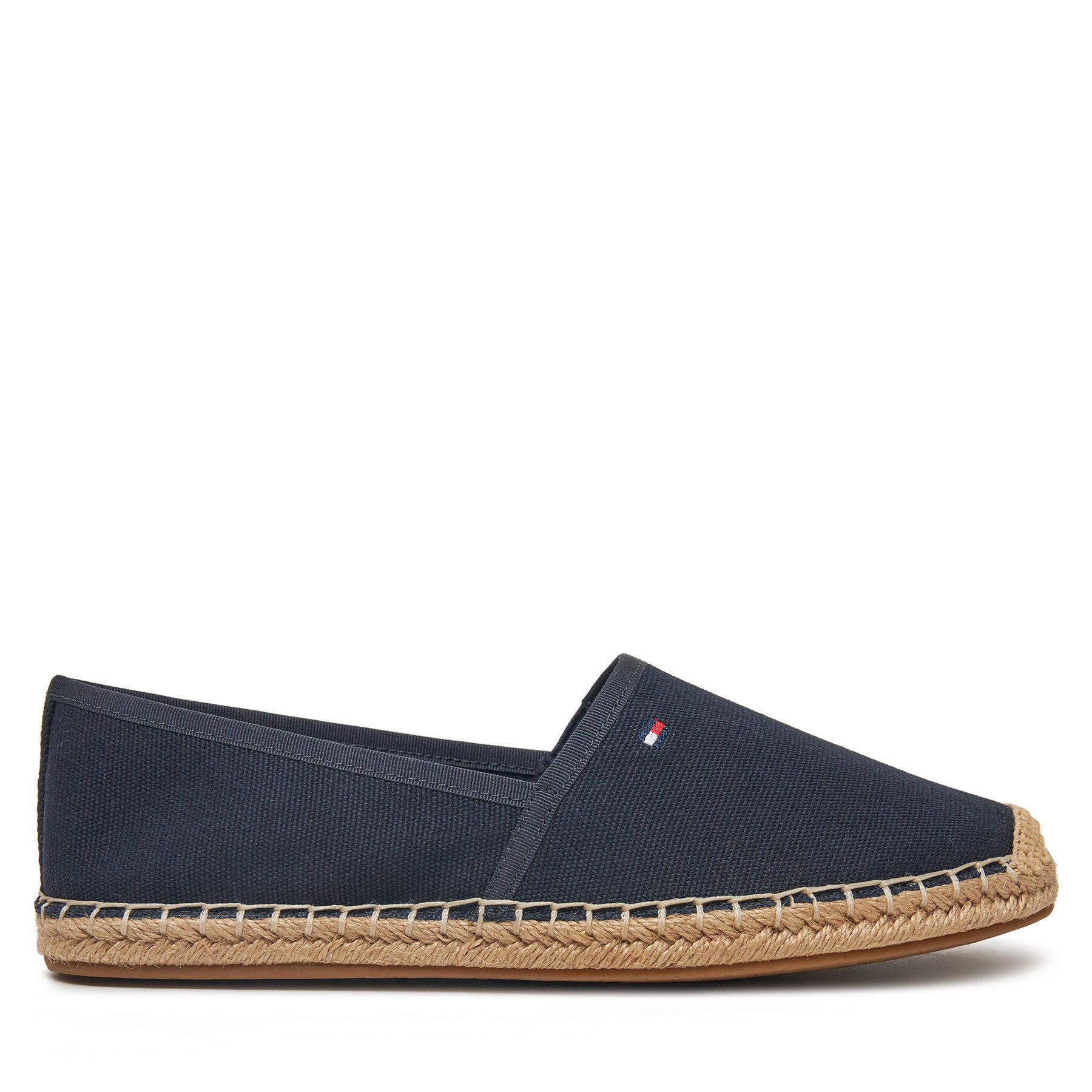 Еспадрили Tommy Hilfiger Flag Canvas Espadrille FW0FW08541 Тъмносин цвят на ниска цена