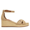 Еспадрили Tommy Hilfiger Flag Criss-Cros Mid Wedge Espad FW0FW08481 Бежов цвят на ниска цена