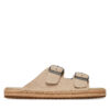 Еспадрили Tommy Hilfiger Flex Jutte Hilfiger Suede Sandal FM0FM05503 Бежов цвят на ниска цена