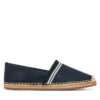 Еспадрили Tommy Hilfiger Fringe Canvas Closed Espadrille FW0FW08881 Тъмносин цвят на ниска цена