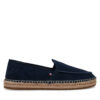 Еспадрили Tommy Hilfiger Hilfiger Flex Espa Suede Loafer FM0FM05392 Тъмносин цвят на ниска цена