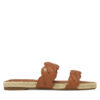 Еспадрили Tommy Hilfiger Leather Rope Espadrille Mule FW0FW08503 Кафяв цвят на ниска цена