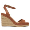 Еспадрили Tommy Hilfiger Leather & Suede High Wedge Espad FW0FW08803 Кафяв цвят на ниска цена