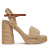 Еспадрили Tommy Hilfiger Rope Heel Platform Sandal FW0FW08425 Бежов цвят на ниска цена