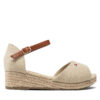 Еспадрили Tommy Hilfiger Rope Wedge Sandal T3A7-32185-0048 M Бежов цвят на ниска цена