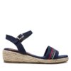 Еспадрили Tommy Hilfiger Rope Wedge Sandal T3A7-32777-0048 M Тъмносин цвят на ниска цена
