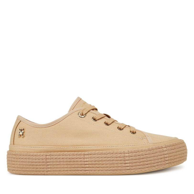 Еспадрили Tommy Hilfiger Vulc Espadrille Sneaker FW0FW08404 Бежов цвят на ниска цена