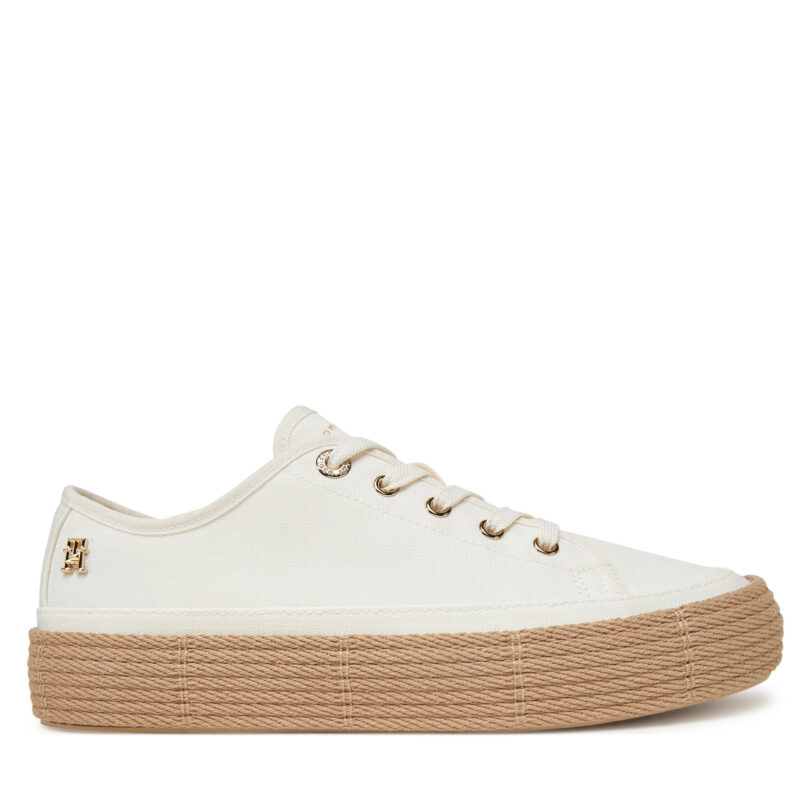 Еспадрили Tommy Hilfiger Vulc Espadrille Sneaker FW0FW08404 Бял цвят на ниска цена