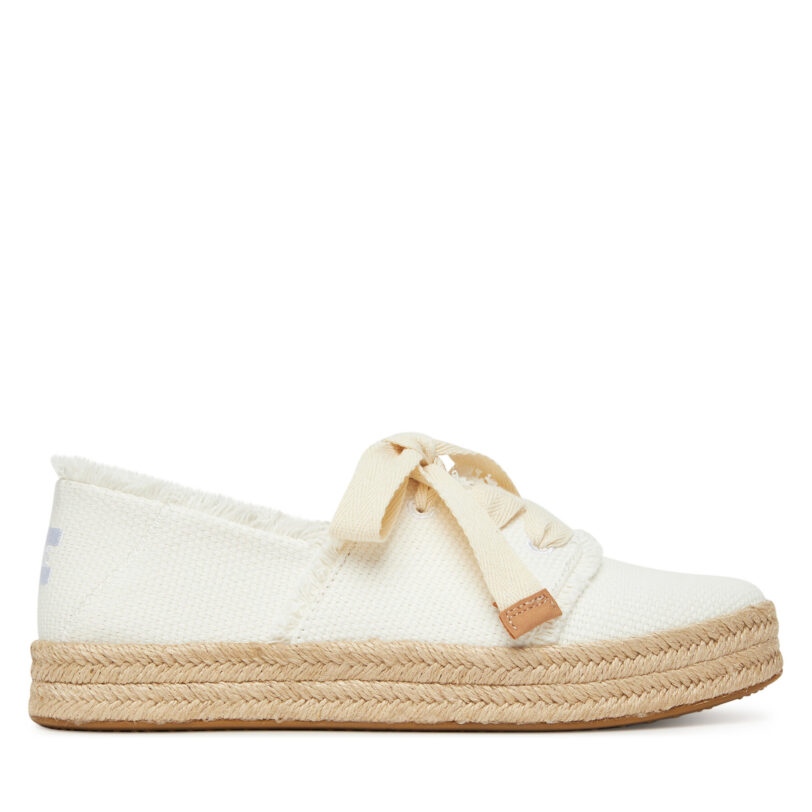 Еспадрили Toms Carolina 10021879 Бял цвят на ниска цена