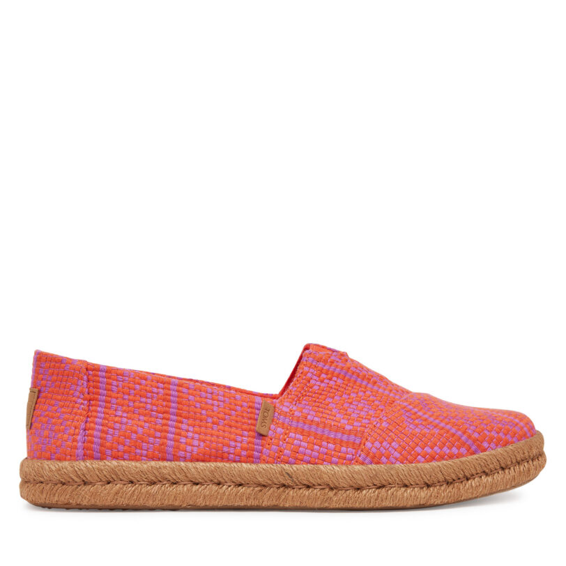 Еспадрили Toms Diamond Global 10021885 Червен цвят на ниска цена