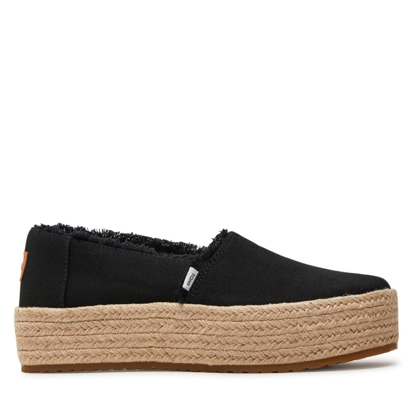 Еспадрили Toms Valencia 10019795 Черен цвят на ниска цена