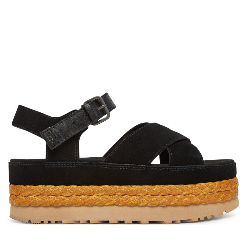 Еспадрили Ugg W Aubrey Ankle Strap 1167471 Черен цвят на ниска цена