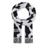 Зимен шал 2005 Cowhide Scarf Бял цвят на ниска цена