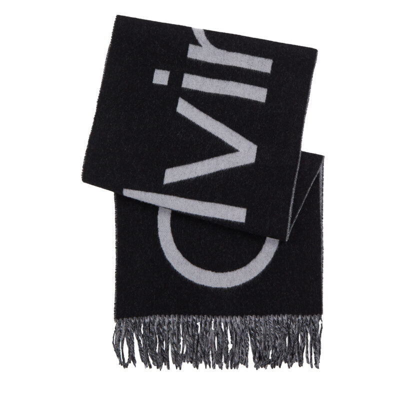 Зимен шал Calvin Klein Classic K50K512369 Сив цвят на ниска цена