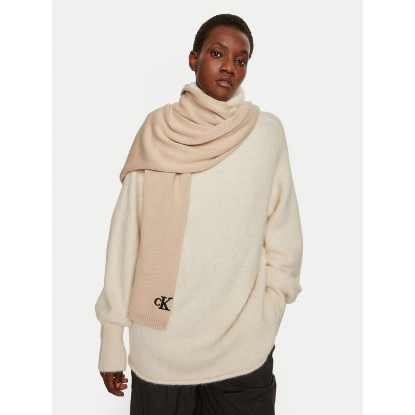 Зимен шал Calvin Klein Seasonal K60K612662 Розов цвят на ниска цена