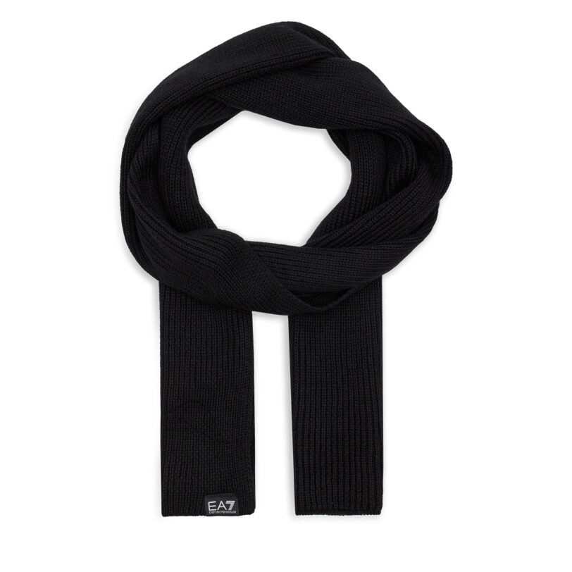 Зимен шал EA7 Emporio Armani 240122 4F200 00020 Черен цвят на ниска цена