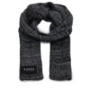 Зимен шал Guess AM9334 POL03 Черен цвят на ниска цена