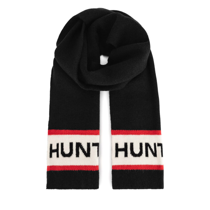 Зимен шал Hunter HTR-U4-001-AW24 Черен цвят на ниска цена