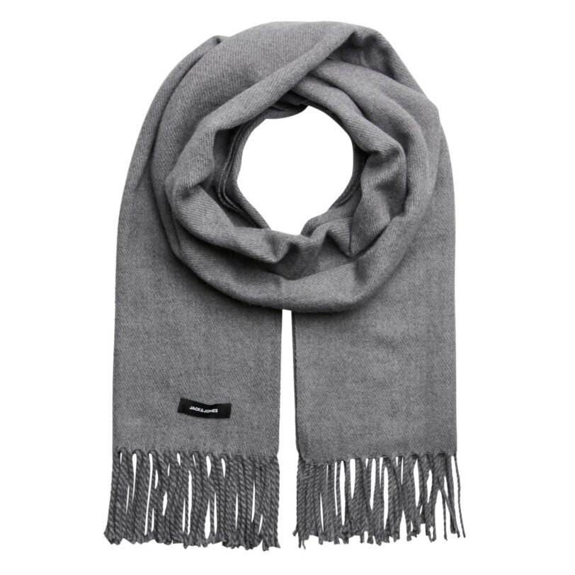 Зимен шал Jack&Jones 12140332 Сив цвят на ниска цена