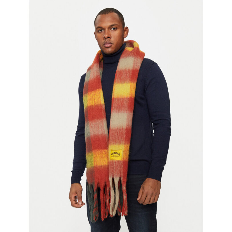 Зимен шал Jack&Jones 12263509 Кафяв цвят на ниска цена