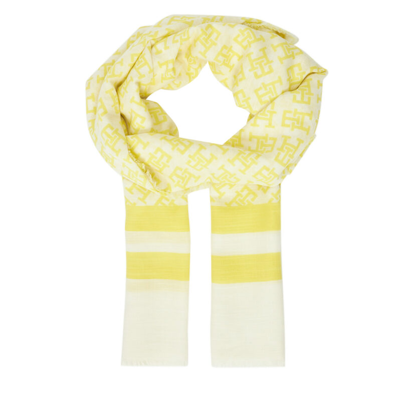 Зимен шал Tommy Hilfiger Beach Summer Mono Scarf AW0AW16030 Жълт цвят на ниска цена