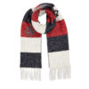 Зимен шал Tommy Hilfiger Limitless Chic Cb Scarf AW0AW15353 Тъмносин цвят на ниска цена