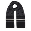 Зимен шал Tommy Hilfiger Monogram Aop Scarf AM0AM12110 Черен цвят на ниска цена