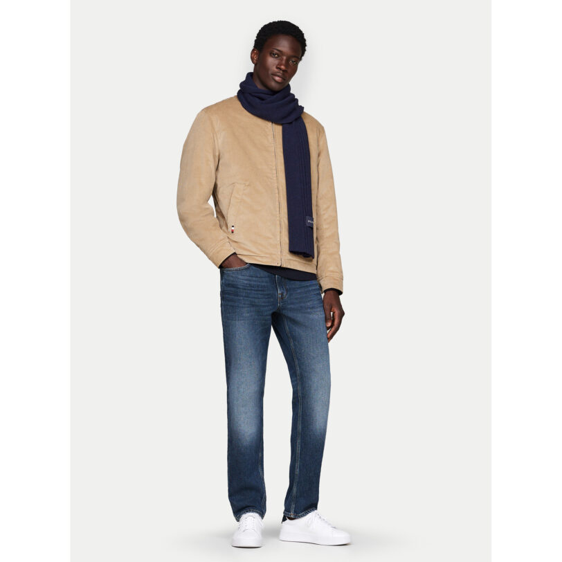 Зимен шал Tommy Hilfiger Monotype AM0AM12837 Тъмносин цвят на ниска цена