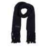 Зимен шал Tommy Hilfiger Tommy Twist Scarf AW0AW15530 Тъмносин цвят на ниска цена
