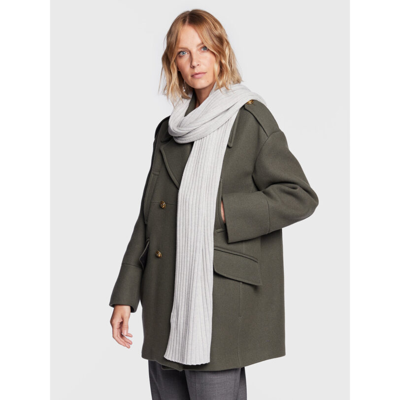 Зимен шал Tommy Jeans AW0AW13667 Сив цвят на ниска цена
