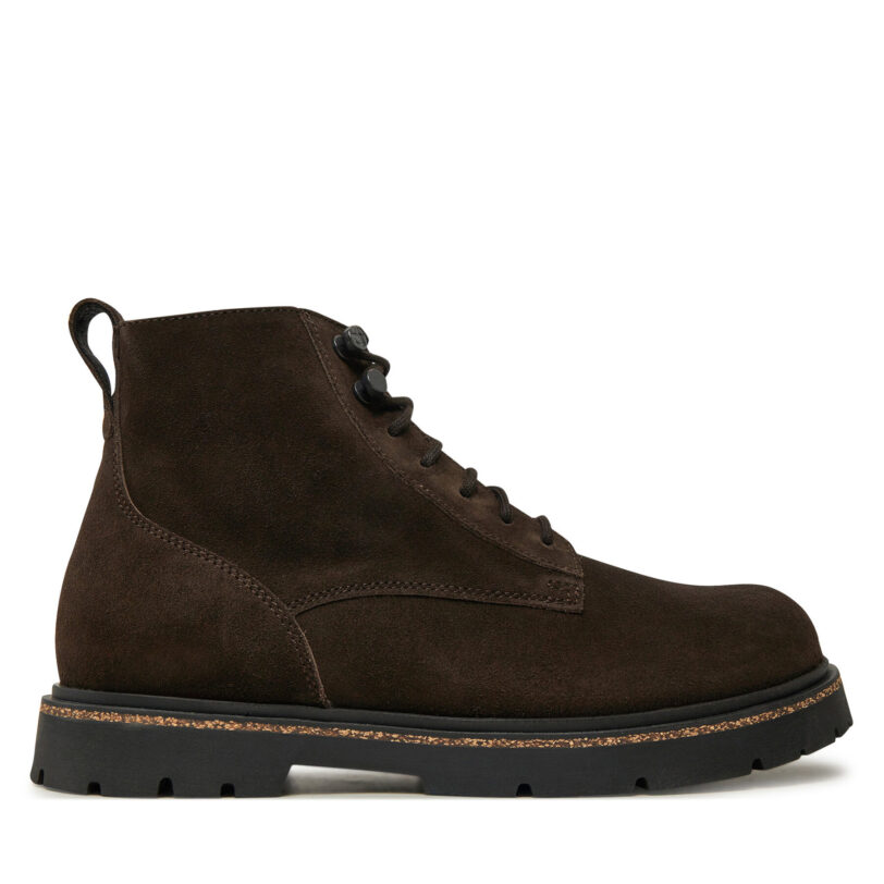 Зимни обувки Birkenstock Highwood Lace Mid M Leve 1028931 Кафяв цвят на ниска цена