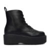 Зимни обувки DeeZee 12663-1 -BLACK PU Черен цвят на ниска цена