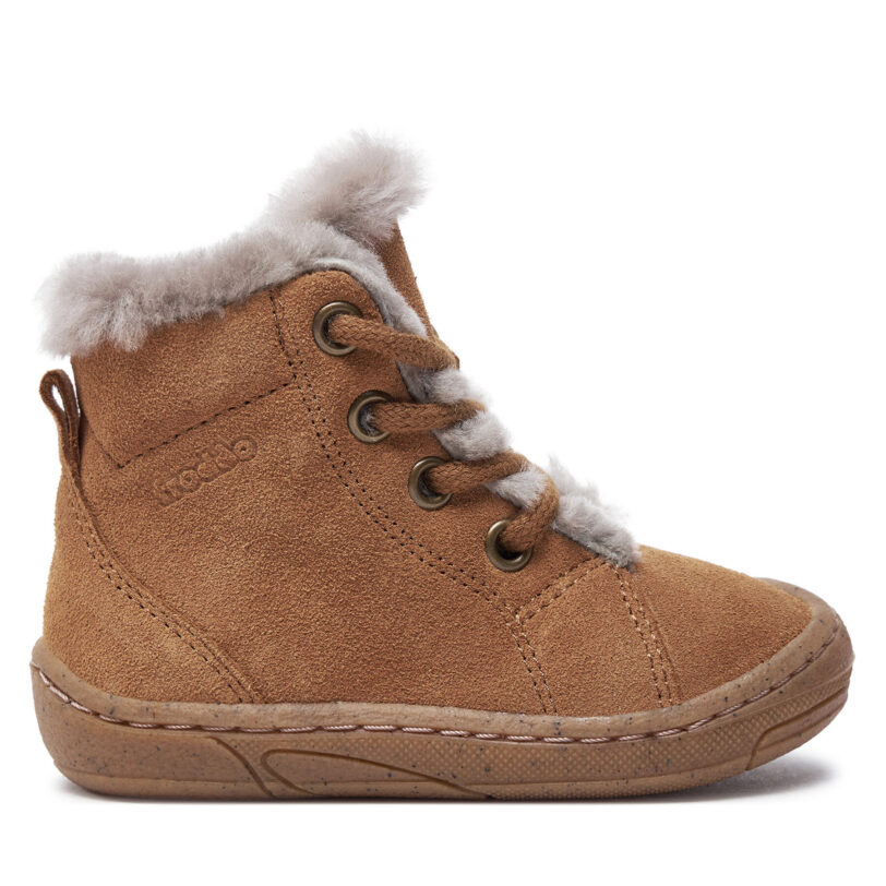 Зимни обувки Froddo Minni Suede Laces G2110140-2 M Кафяв цвят на ниска цена