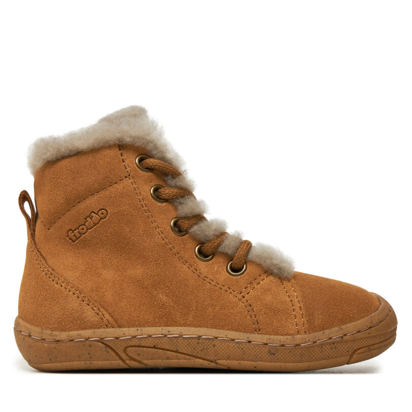 Зимни обувки Froddo Minni Suede Laces G2110140-2 S Кафяв цвят на ниска цена