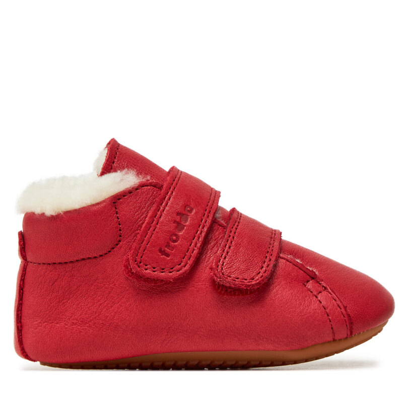 Зимни обувки Froddo Prewalkers Furry G1130013-6 M Червен цвят на ниска цена
