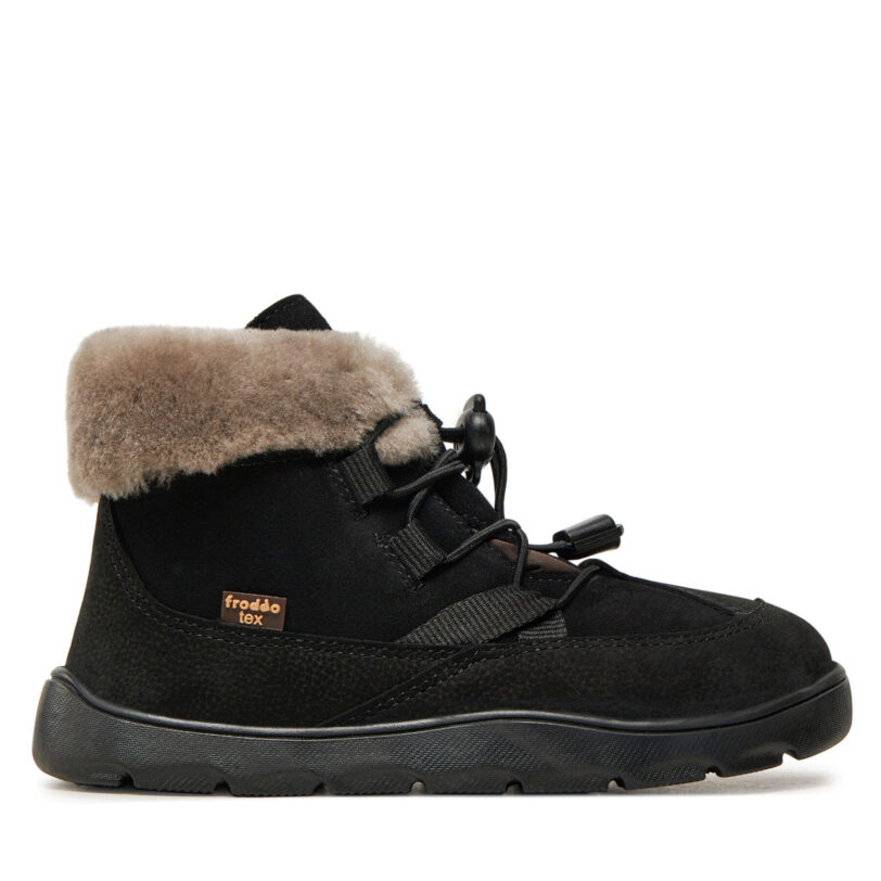 Зимни обувки Froddo Zeru Tex Cosy Barefoot G3110258-5 S Черен цвят на ниска цена