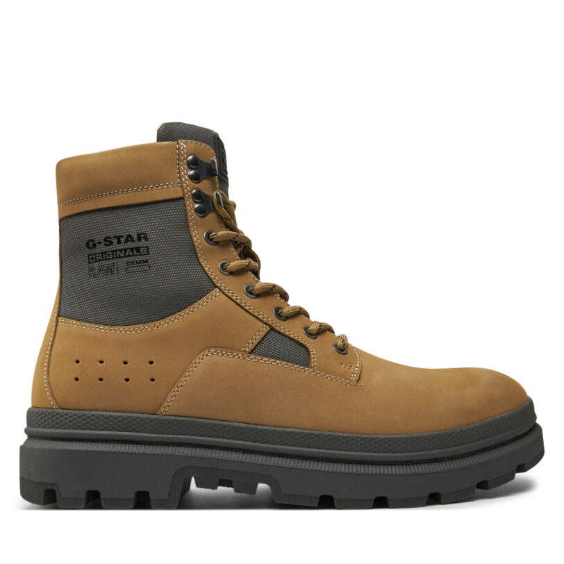 Зимни обувки G-Star Raw Arron Lace Mid M D25773 Бежов цвят на ниска цена