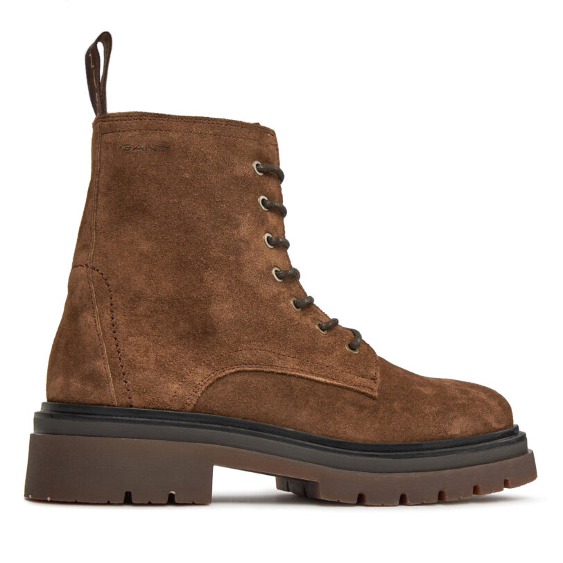 Зимни обувки Gant Ramzee Mid Lace Boot 27683423 Кафяв цвят на ниска цена