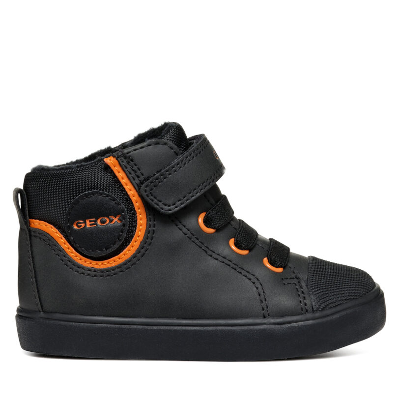 Зимни обувки Geox B Gisli Boy B461NC 0MEFU C9279 Черен цвят на ниска цена