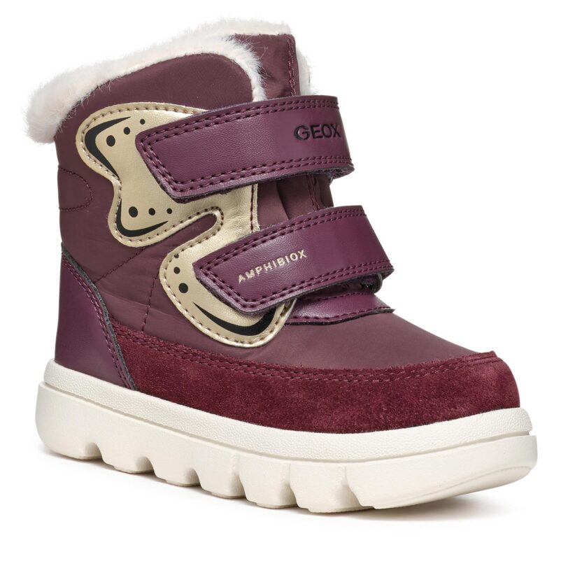 Зимни обувки Geox B Willaboom Girl B A B365AA 0FU22 C8290 S Виолетов цвят на ниска цена